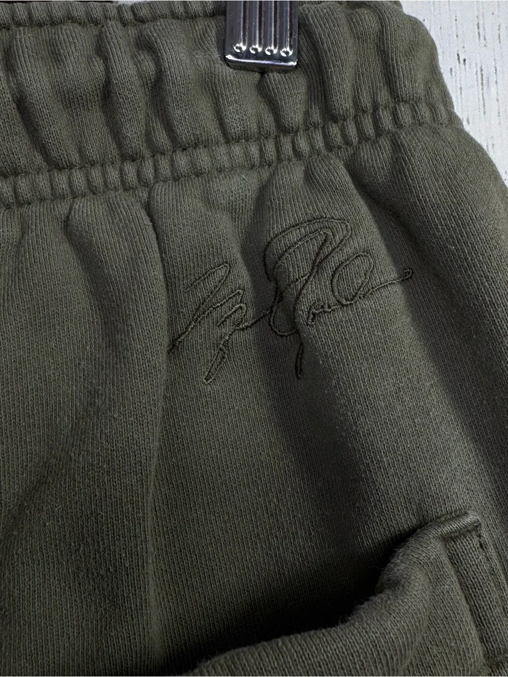 Jordan Olive Green Fleece Sweat Shorts Size M Athletic Lounge Casual Workout